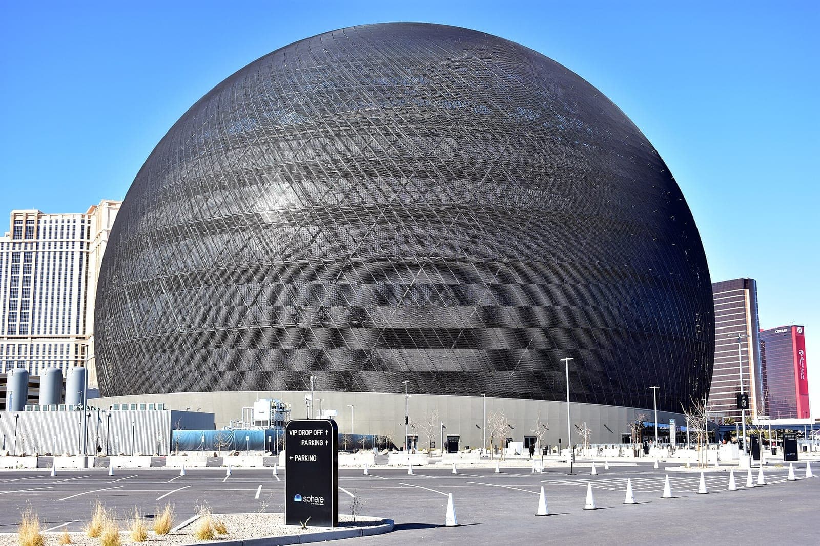 The Sphere in Las Vegas by day